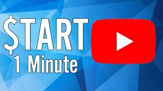 Start A YouTube Channel + Make Money - in 1 Minute 🔴 (beginner's guide)
