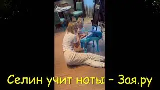 Певица Валерия учит внучку играть на фортепьяно