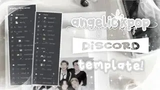 ｡˚⋆🦢﹕ black and white aesthetic KPOP discord server template FREE 、ely. °｡˚✿