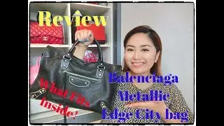 Review of Balenciaga Metallic Edge City Bag + WFI