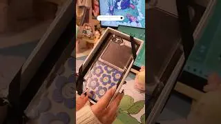 🧸🩵unboxing cute cases for my galaxy z flip 5 