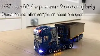 1:87  micro RC / herpa scania - Operation test after completion about one year