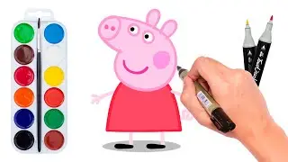 Кто быстрее?! Я нарисую Свинку Пеппу за 1 минуту! How to draw Peppa Pig