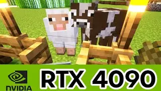 WHY TAME SHEEP & COW IS ANNOYING IN MINECRAFT 1.21-RAY TRACING - RTX 4090 #games #minecraft #rtx4090