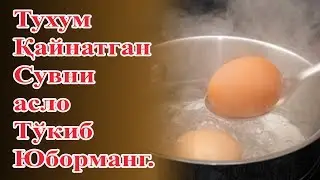 Тухим Қайнатилган сувни ичсангиз кўринг нима бўлади
