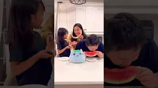 watermelon prank on dad 🤣👧🏻❤️👶🏻✅🌈🚀🤯🍉