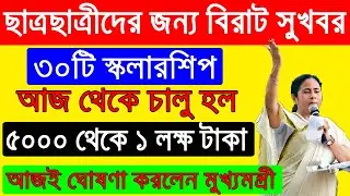madhyamik passed scholarship 2021 | West Bengal Scholarships for Madhyamik & HS Passed Students 2021