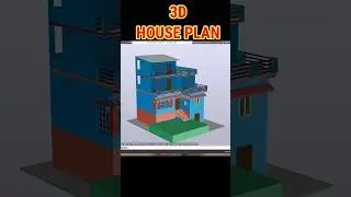 3D House in autoCAD  