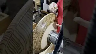 Декорируем деревянное блюдо Токарная школа #rubankov #woodturning #woodstain #токарноедело #издерева