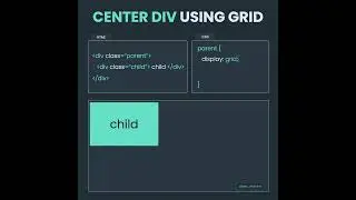 Learn How to Center a Div Using CSS Grid in 12 Seconds
