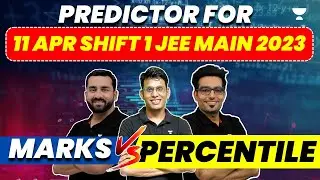 11 Apr Shift 1 JEE Main 2023: Marks vs Percentile Predictor | Ajit Lulla | Unacademy Atoms