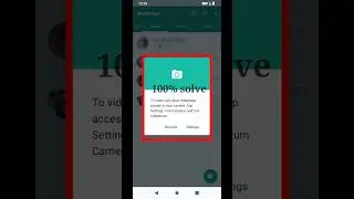 to call allow whatsapp access to your microphone tap settings | whatsapp video call problem #shorts