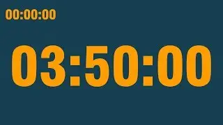 3 hour 50 minute timer (with end alarm, time elapsed and progress bar)