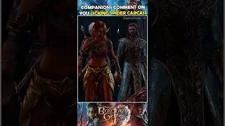 Gale's reaction to you licking the spider carcass | Baldur's Gate 3