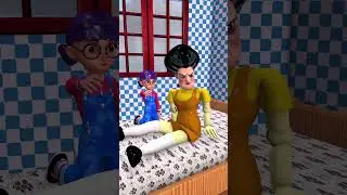 Baby Nick Boy invites Baby Tani Girl to play with a plane in Scary Teacher 3D