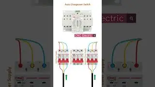 Three Phase Auto Changeover Switch Connection Diagram with Grid&Generator&Output Power Supply