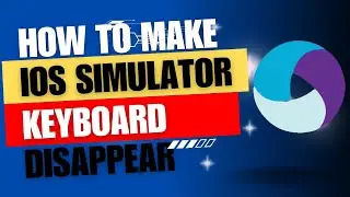 How to make IOS Simulator keyboard disappear | Appium Tutorials.