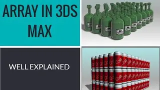 Rectangular Array in 3ds max