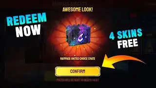 REDEEM THIS NOW FOR FREE | RAMPAGE UNITED FREE FIRE