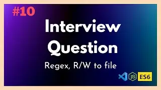 Read Email Using Regex And Write To A Txt File | JavaScript Interview Question | LetCode