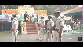 Commanding as the Platoon Commander of Police Contingent • Republic Day January 26 • Atrahi Bhanjan