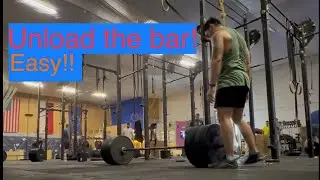 Best way to unload a deadlift bar. No wedges or jacks