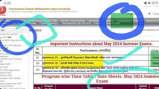 ycmou exam time table 2024 , may exam ycmou, ycmou final exam date, ycmou ATKT exam  , scholarship