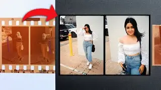Scanning Half Frame film