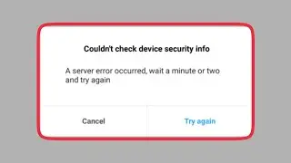 Mi Account Couldnt check device security info | A server error occurred, wait a minute or two...