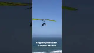 Hanggliding launch into west north west wind