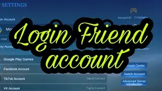 How to login friend account MLBB|#mlbb #switch account