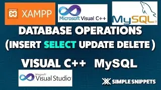 Select Database Operation in Visual C++ and MySQL Database