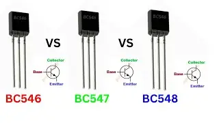 Basic Difference between BC546, BC547 & BC548 NPN Transistors |Basic Electronics Series Video#1 |