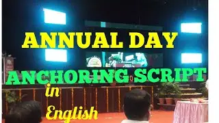 Annual Day Anchoring script