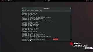 5  Creating Hardlink & Softlink Files Commands in RHEL 8