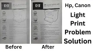 hp 1005 printer light print problem | how to fix hp laserjet mfp 1005 light print problem solution