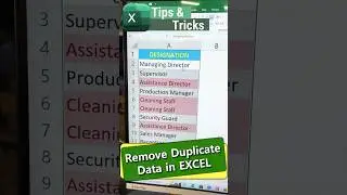 🔥Remove duplicates value & keep first in Excel 