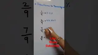 Fraction to percentage 
