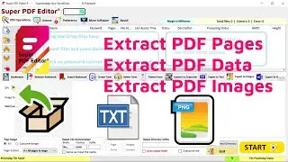 Extract PDF Pages | PDF Data | PDF Images | PDF Processor | Super PDF Editor | Pulkitsoft