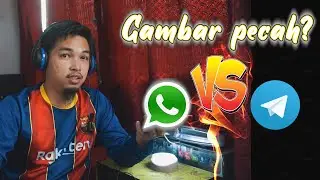 Betul ke gambar 'Whatsapp' pecah, 'Telegram' tak pecah?