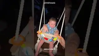 Ileana Sterp plays with Vladimir and swings him 👶