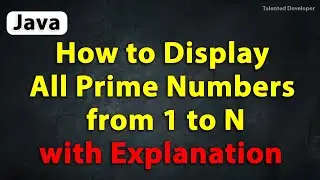 Java Program to Display All Prime Numbers from 1 to N | java prime numbers from 1 to n