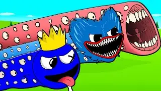 ALL SERIES EVOLUTION OF TRAIN EATERS! HUGGY & RAINBOW EATER Cartoon Animation