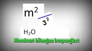 Membuat angka atau bilangan Pangkat di Excel
