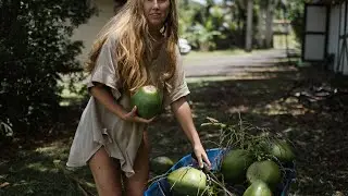 making food from scratch on our land in Hawaii | what I ate today vegan