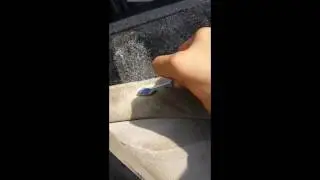 Quitar manchas del mueble de carro ( Mancha de grasa de comida)