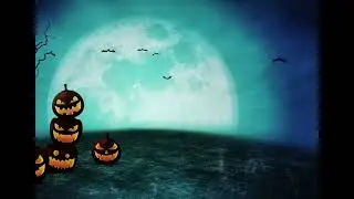 Free Happy Halloween Pumpkin and moon very scary video