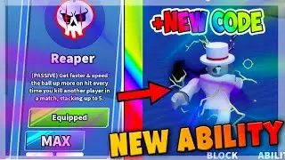 [NEW CODE] SHOWCASING NEW REAPER ABILITY + UPGRADED TO MAX IN BLADE BALL | [UPD] Blade Ball | ROBLOX