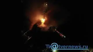 Крупный пожар в Твери сняли с высоты птичьего полета