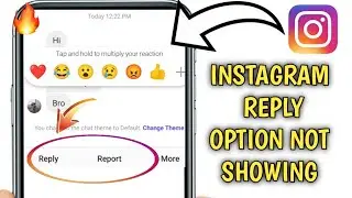 INSTAGRAM REPLY OPTION NOT SHOWING PROBLEM FIX / INSTAGRAM CHAT THEME NOT SHOWING PROBLEM FIX 🔥